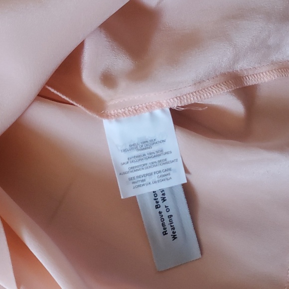 J. Crew 100% Silk Embroidered bell sleeves top Size 8 - Picture 5 of 8